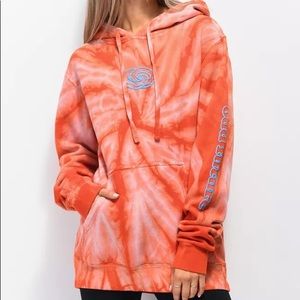 Odd Future Cyclone Orange Tie Dye Hoodie